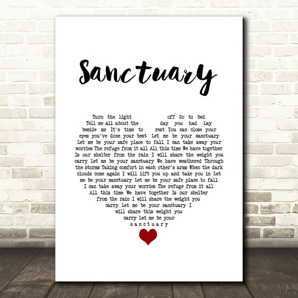 Nashville Cast ft. Charles Esten, Lennon & Maisy Sanctuary White Heart Song Lyric Quote Music Print