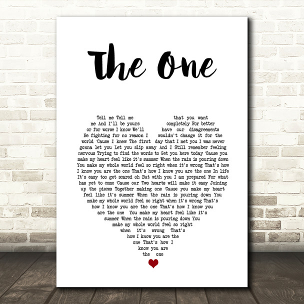 Matt Johnson The One White Heart Song Lyric Music Art Print