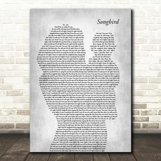 Eva Cassidy Songbird Mother & Baby Grey Song Lyric Art Print