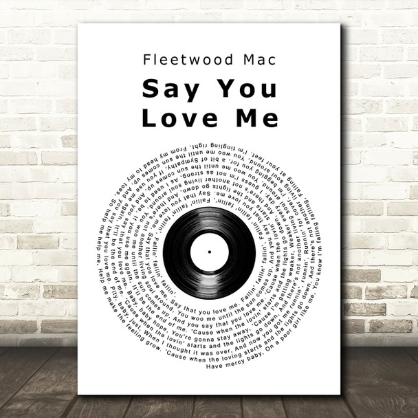 Black Coffee Turn Me On Vinyl Record Song Lyric Art Print