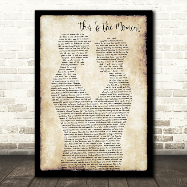 Anthony Warlow This Is The Moment Gay Couple Two Men Dancing Song Lyric Print