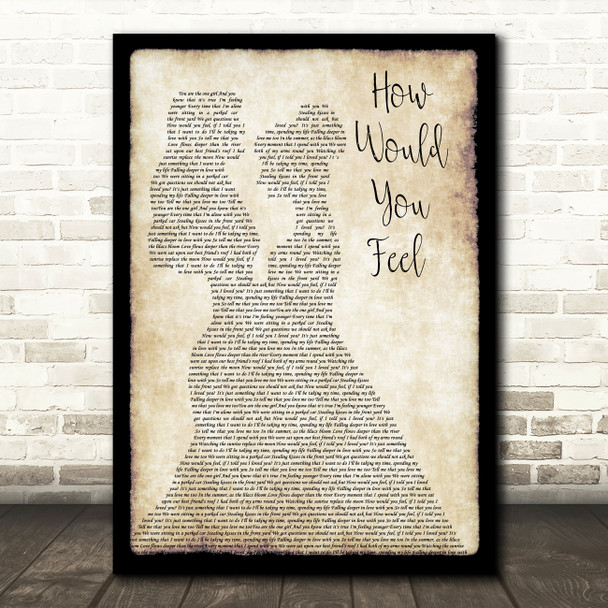 Ed Sheeran How Would You Feel Lesbian Couple Two Ladies Dancing Wall Art Gift Song Lyric Print