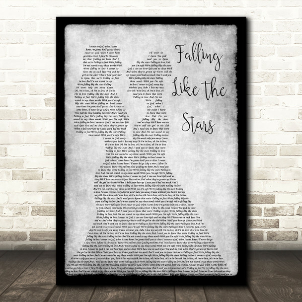 James Arthur Falling Like The Stars Lesbian Couple Two Ladies Dancing Grey Song Lyric Print
