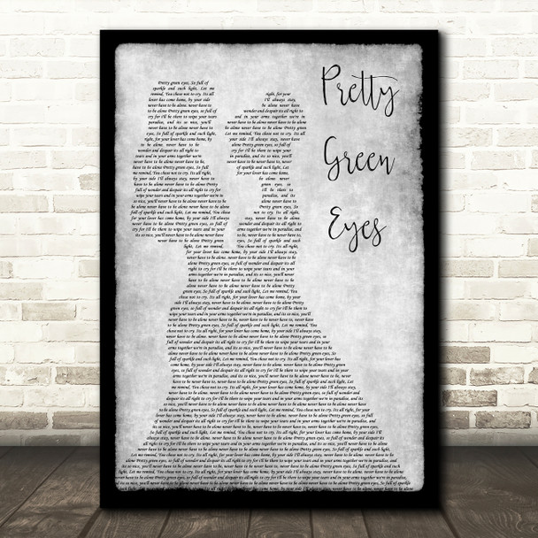 Ultrabeat Pretty Green Eyes Lesbian Couple Two Ladies Dancing Grey Gift Song Lyric Print