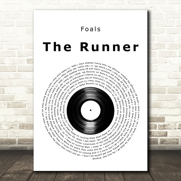 Foals The Runner Vinyl Record Decorative Wall Art Gift Song Lyric Print