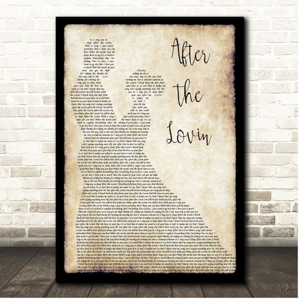 Engelbert Humperdinck After The Lovin Couple Dancing Song Lyric Print