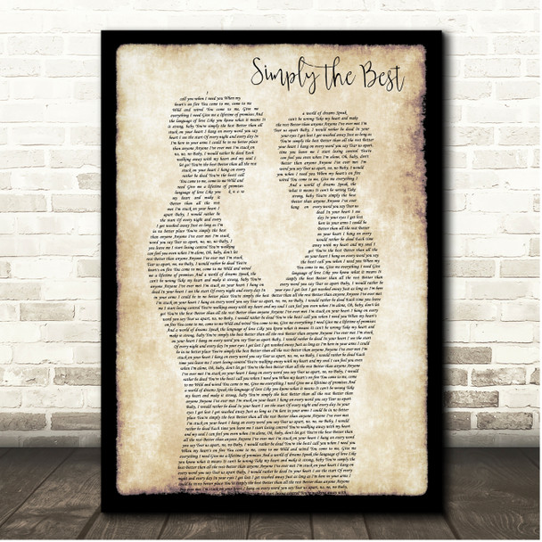 Tina Turner The Best Gay Couple Dancing Song Lyric Print