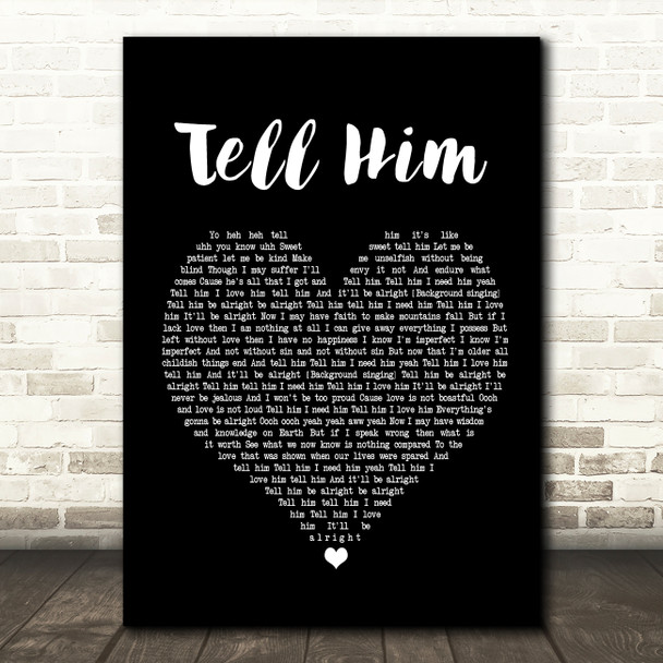 Lauryn Hill Tell Him Black Heart Song Lyric Print