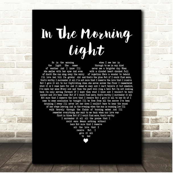 Billy Strings In The Morning Light Black Heart Song Lyric Print