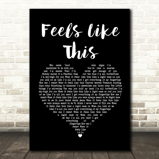 Maisie Peters Feels Like This Black Heart Song Lyric Print