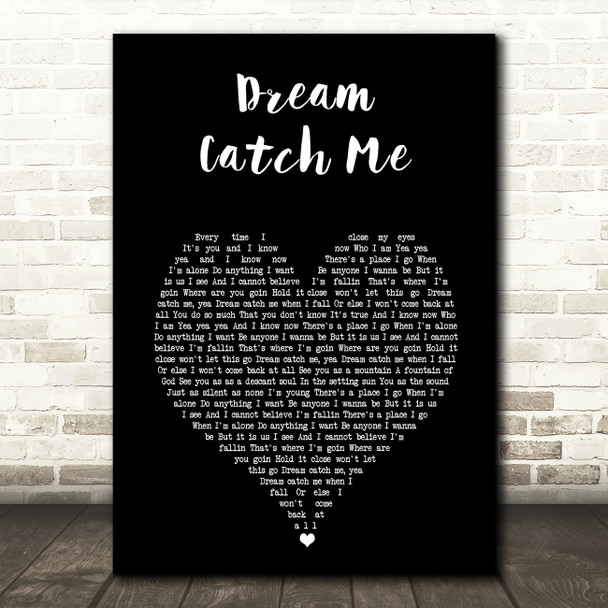 Newton Faulkner Dream Catch Me Black Heart Song Lyric Print