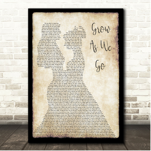 Ben Platt Grow As We Go Lesbian Women Dancing Song Lyric Print