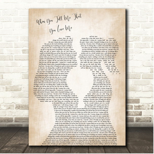 Westlife When You Tell Me That You Love Me Lesbian Couple Song Lyric Print