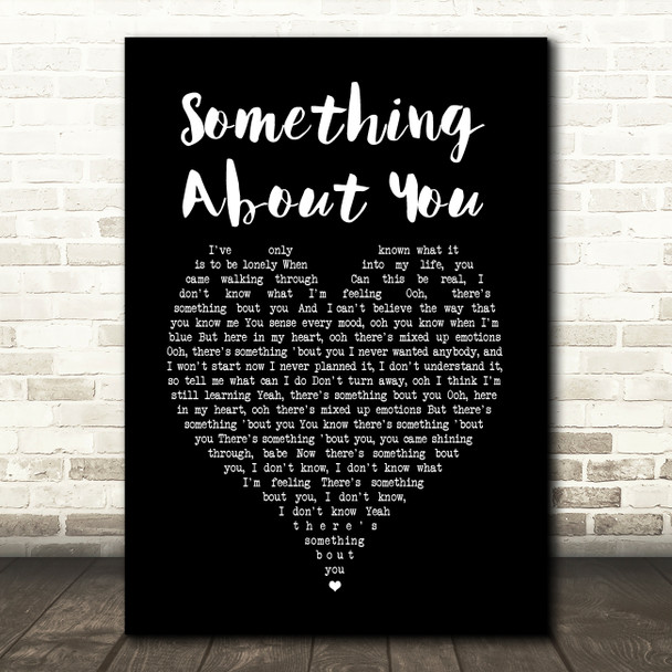 Bad Company Something About You Black Heart Song Lyric Print