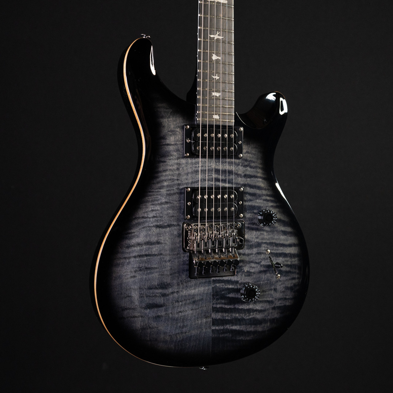 PRS SE Custom 24 Floyd Electric Guitar Charcoal Burst #0012