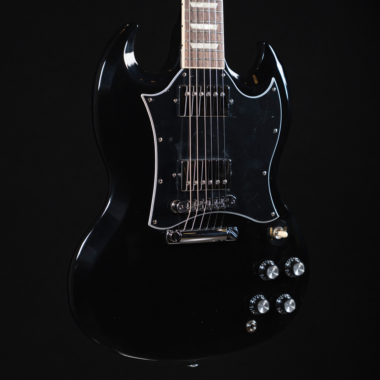 【izk】Gibson SG standard ebony、BLACK Gibson SG Standard - Ebony #40204 – Empire Music