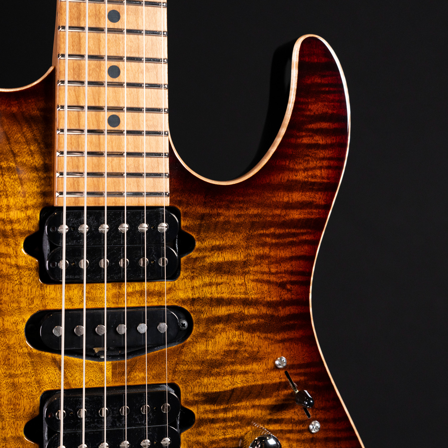 Suhr Modern Plus - Bengal Burst w/ Roasted Maple #77406 New