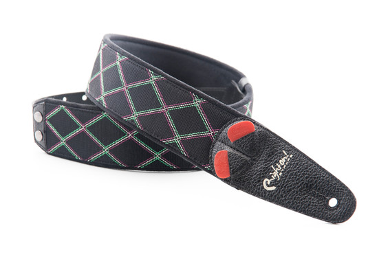 RightOn! Steady Mojo Diamond - Black Guitar Strap