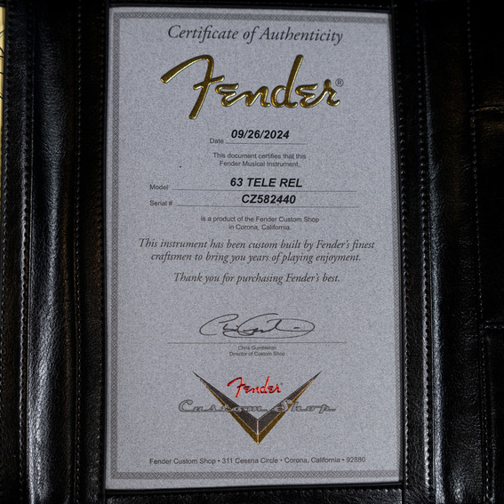 Fender Custom Shop 1963 Telecaster Relic - Fiesta Red