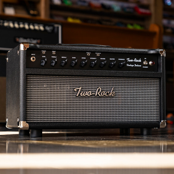 Two-Rock Vintage Deluxe 35W Head – Black Bronco with Vintage Silver Grill