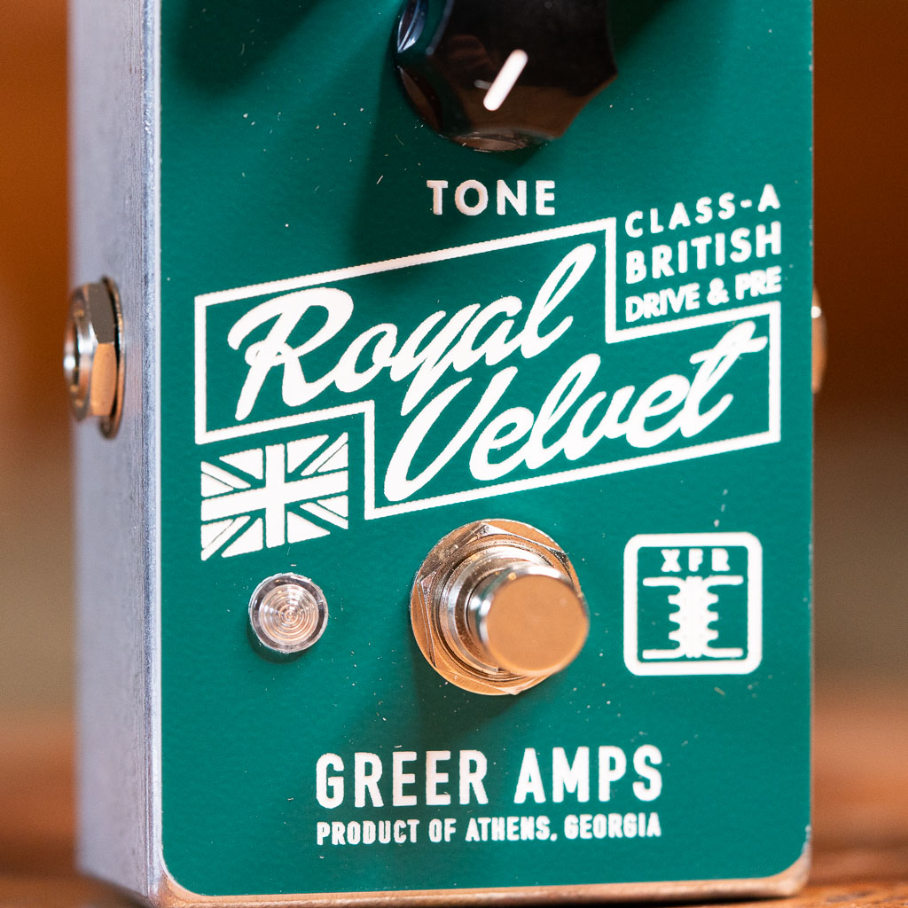 Greer Royal Velvet Class-A British Overdrive/Preamp Guitar Pedal