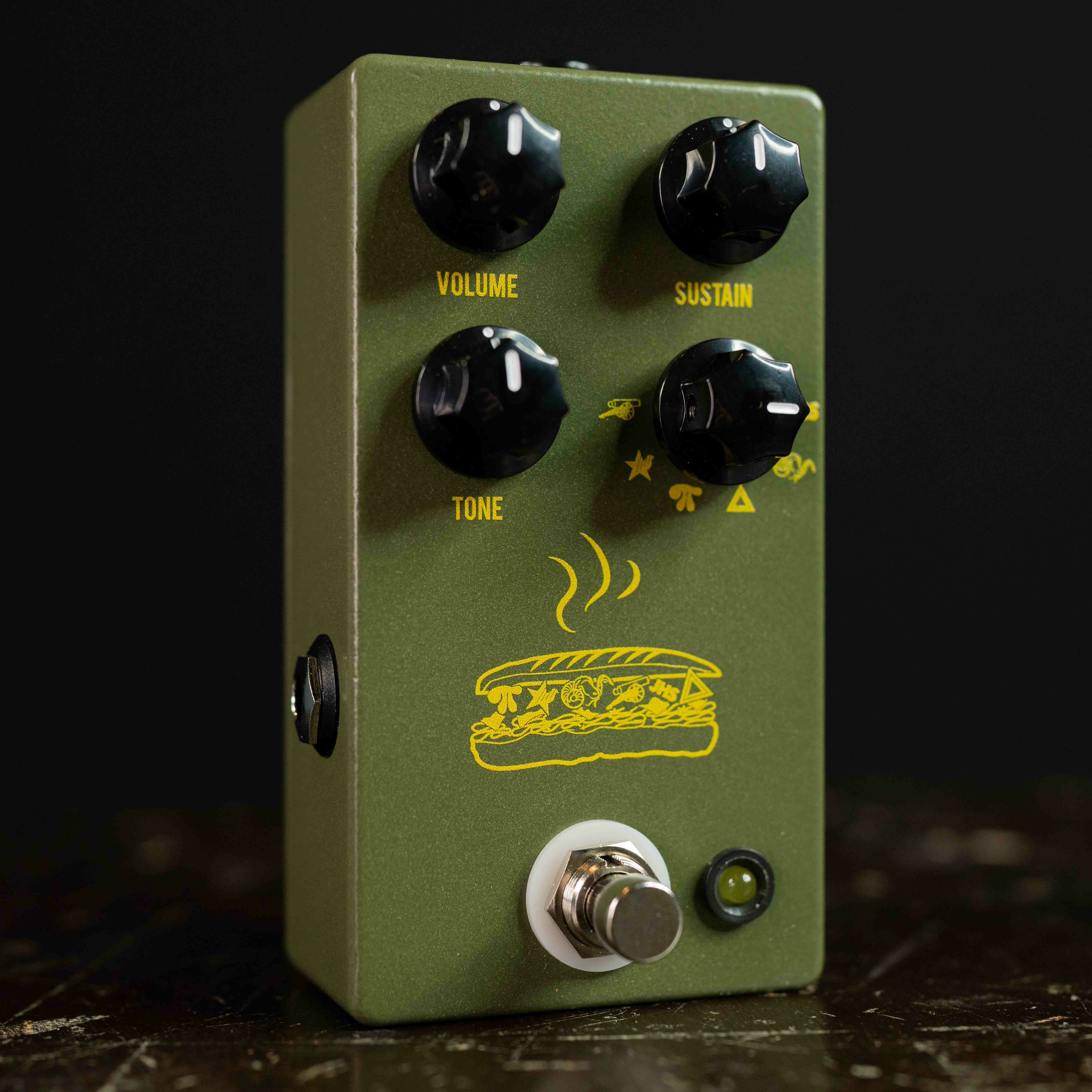 JHS Muffuletta 6-Way Fuzz Pedal- Army Green