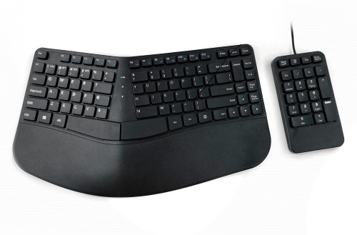 Combo Contour keyboard Bluetooth with Numeric pad wired