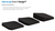 Lumbar support 3 in 1 wedges black