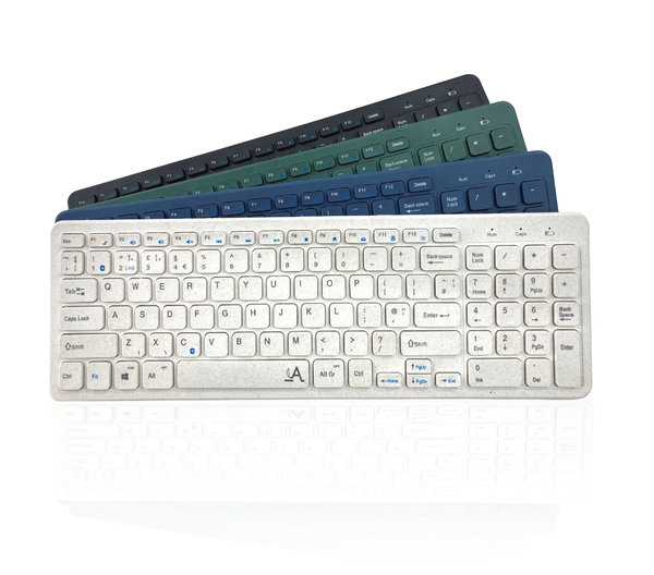Combo Keyboard B/T White & Mouse B/T Black Biodegradable