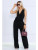 CHEST OVERLAP SLEEVELESS JUMPSUIT 
95%RAYON 5%SPANDEX
MADE IN USA