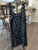 Ruffle Fashque Dress Black w/White Dots M
