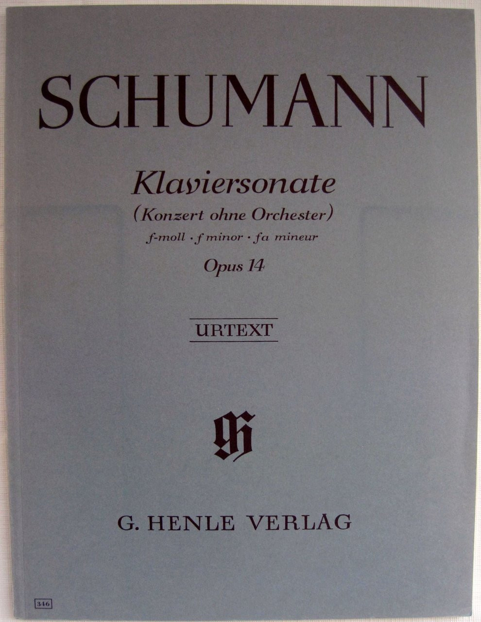シューマン Klaviersonate f-moll Op.14 Sonata no. 3 in F minor, op