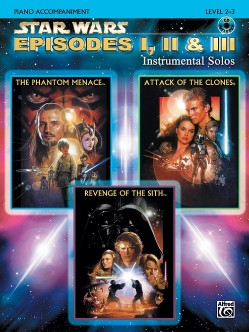 Star Wars: Episodes I, II, & III Instrumental Solos, Level 2-3 Piano Accompaniment (Book/CD Set)