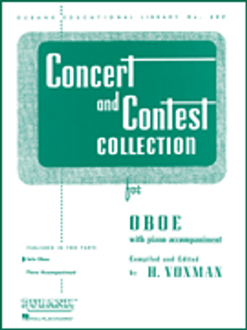 Concert and Contest Collection for Oboe (Rubank Educational Library No.297) - Piano Accompaniment Book by H. Voxman