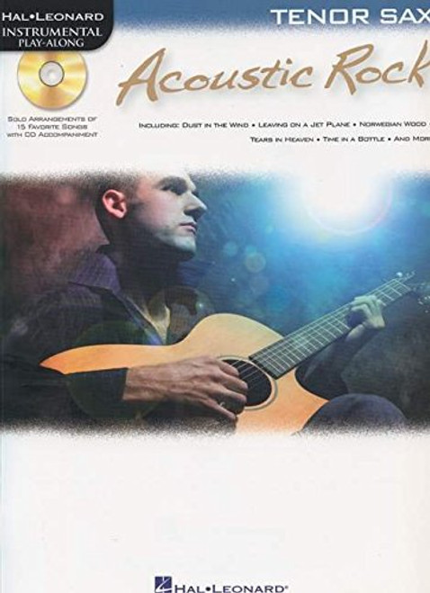 Hal Leonard Instrumental Play-Along for Tenor Sax - Acoustic Rock (Book/CD Set)