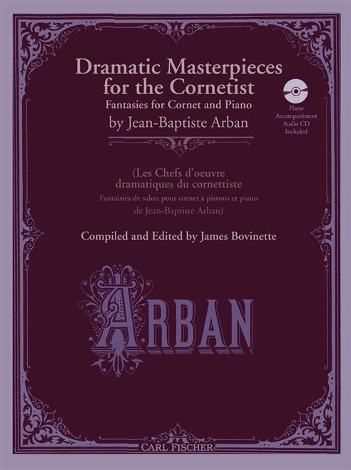 Dramatic Masterpieces for the Cornetist for Cornet or Trumpet by Jean-Baptiste Arban (Book/CD Set)