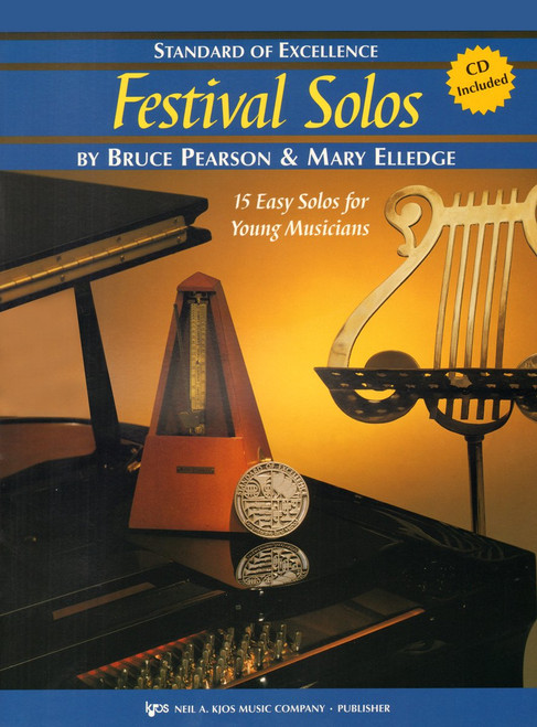 Standard of Excellence: Festival Solos, Book 2 for Baritone T.C. by Bruce Pearson & Mary Elledge (Book/CD Set)