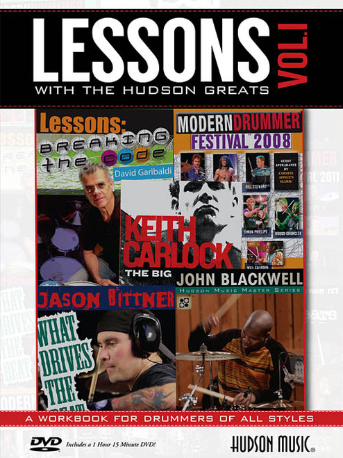 Lessons with the Hudson Greats: A Workbook for Drummers of All Styles for Drumset (Book/DVD Set)