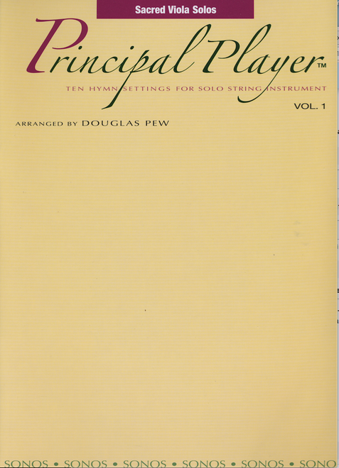 Principal Player, Volume 1 - Sacred Viola Solos by Douglas Pew