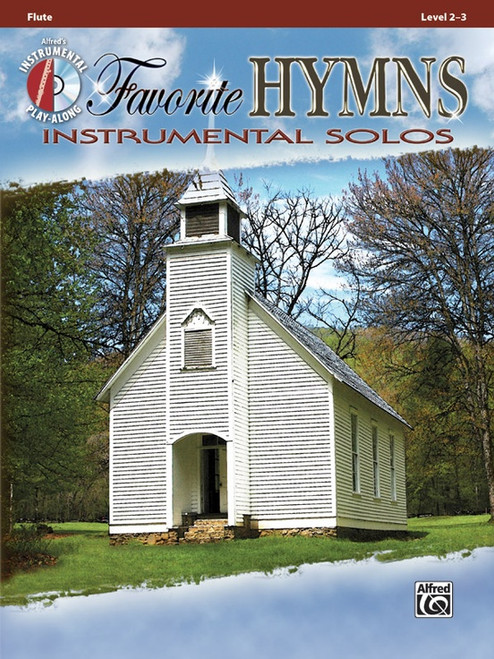 Alfred's Instrumental Play-Along - Favorite Hymns Instrumental Solos, Level 2-3 (Book/CD Set) for Flute