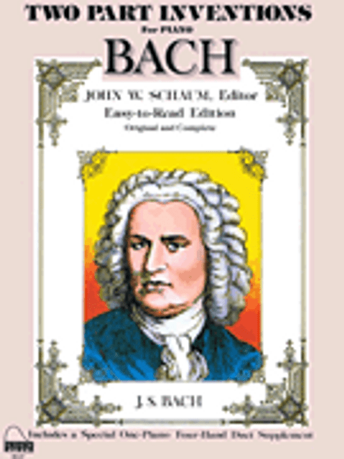 Two Part Inventions for Piano - Bach (Schaum)