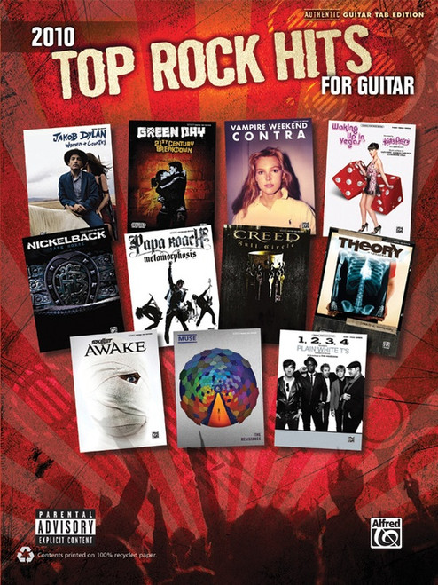 2010 Top Rock Hits for Guitar