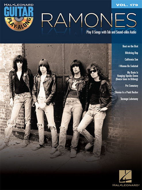 Ramones -- Hal Leonard Guitar Play-Along Volume 179 (Book/Audio Access Included)