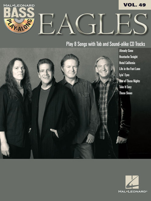 Eagles -- Hal Leonard Bass Play-Along Volume 49 (Audio access included)