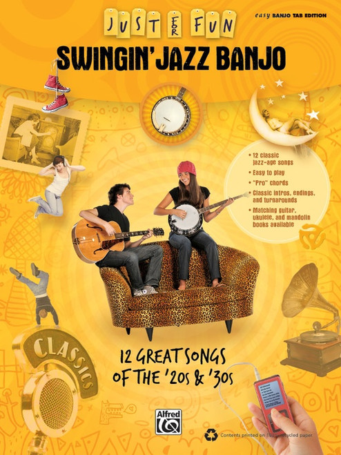 Just for Fun: Swingin' Jazz Banjo in Easy Banjo Tab Edition