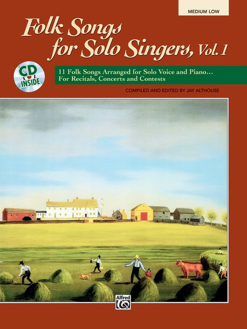 Folk Songs for Solo Singers, Vol. 1 (Medium Low) w/Audio Accompaniment