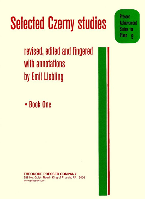 Selected Czerny Studies Book 1 (Edited by Emil Liebling) 