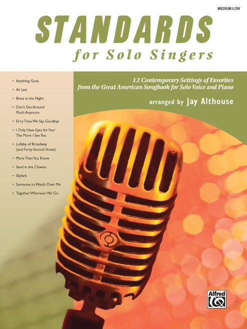 Standards for Solo Singers (Medium Low) arranged by Jay Althouse