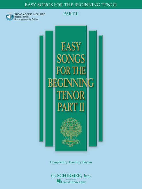 Easy Songs for the Beginning Tenor (Schirmer) Part II - Book & Online Audio Access