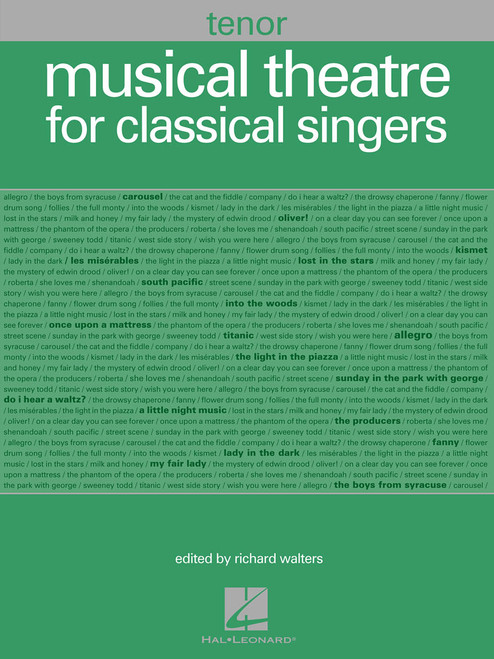 Musical Theatre for Classical Singers (Tenor) - Vocal / Piano Songbook